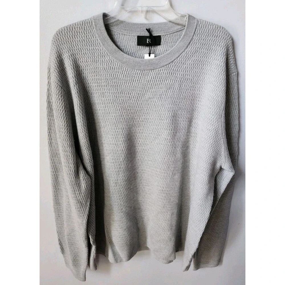 Men’s Long Sleeve BR Thermal Sweater Merino Extra Fine Wool Sz XXL Banana Rep.